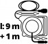 Einhell DLST samonavjec buben s 9+1 m tlakovou hadic 4138000