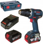 GSR 18 V-EC Professional bezuhlkov aku vrtaka 2x 18V/4.0Ah, L-Boxx Bosch