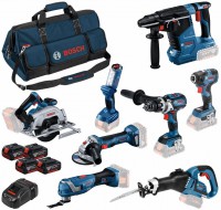 Bosch sada 8-dln nad + 4x 5,0Ah 18V + taka