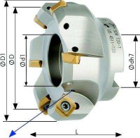 Format 7429992080 rovinn nstrn frza 45 Z8 SEET/SEEW prmr 160 mm, s vnitnm chlazenm