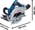 Bosch BITURBO GKS 18V-70 L aku okrun pila 2x 5,5 Ah ProCore + L-Boxx 06016B9002