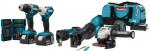 Makita DLX5068TX1 aku sada DDF484 + DTD156 + DGA504 + DJR186 + DTM51