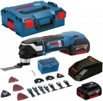 Bosch GOP 18V-28 aku multifunkn pila 2x 5,0 Ah + L-Boxx 06018B6003