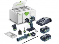 Festool QUADRIVE TDC 18/4 5,0/4,0 I-Set aku bezuhlkov vrtaka 577612