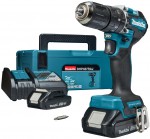 Makita DHP487RAJ aku pklepov roubovk 2x 2,0Ah + Makpac