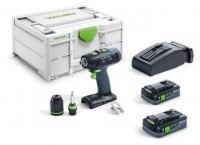 Festool T 18+3 HPC 4,0 I-Plus aku bezuhlkov vrtaka bez pklepu 576446