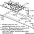 Siemens ER9A6SB70 plynov varn deska 90 cm sklokeramick, ern, litinov drk na pnve, 5 varnch zn