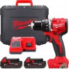 Milwaukee M18 BLPDRC-202C aku bezuhlkov pklepov vrtaka 2x 2,0 Ah, 4933492822