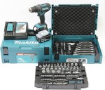 Makita DHP482JX13 aku pklepov vrtaka + 2x 3,0Ah + 120-dln sada + 2x Makpac