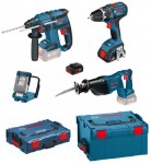 4-Tool Kit „Bau“ aku sada GBH 18 V-LI + GSR 18 V-LI + GSA 18 V-LI Bosch