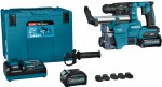 Makita HR010GD201 aku kombinovan kladivo SDS plus, 2x 40V 2.5Ah + odsvn + kufr