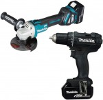 Makita DLX2369B aku sada DDF482Z & DGA511Z