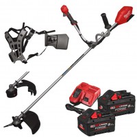 Milwaukee M18 FBCU-802 aku strunov sekaka na trvu/kovinoez, zdov popruh, 2x Aku M18 FB8 + nabjeka M18 FC, 4933499211