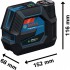 Bosch GCL 12V-50-22 CG kovo-bodov laser + RM 20 + aku 12 V + L-Boxx, 0601066S02