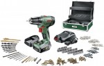 PSR 1440 LI-2 aku roubovk + 2x 1,5 Ah aku  + 241 psl. + Toolbox Bosch